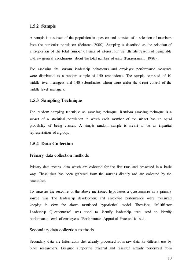 thesis on impact of leadership on organizational performance